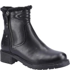 Cotswold Womens/Ladies Gloucester Leather Ankle Boots (Black)