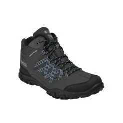 Regatta Mens Edgepoint Mid Waterproof Hiking Shoes (Black/Granite) -hiking boots shop k06cb58199d8cfe7623da3a8b418cdd01
