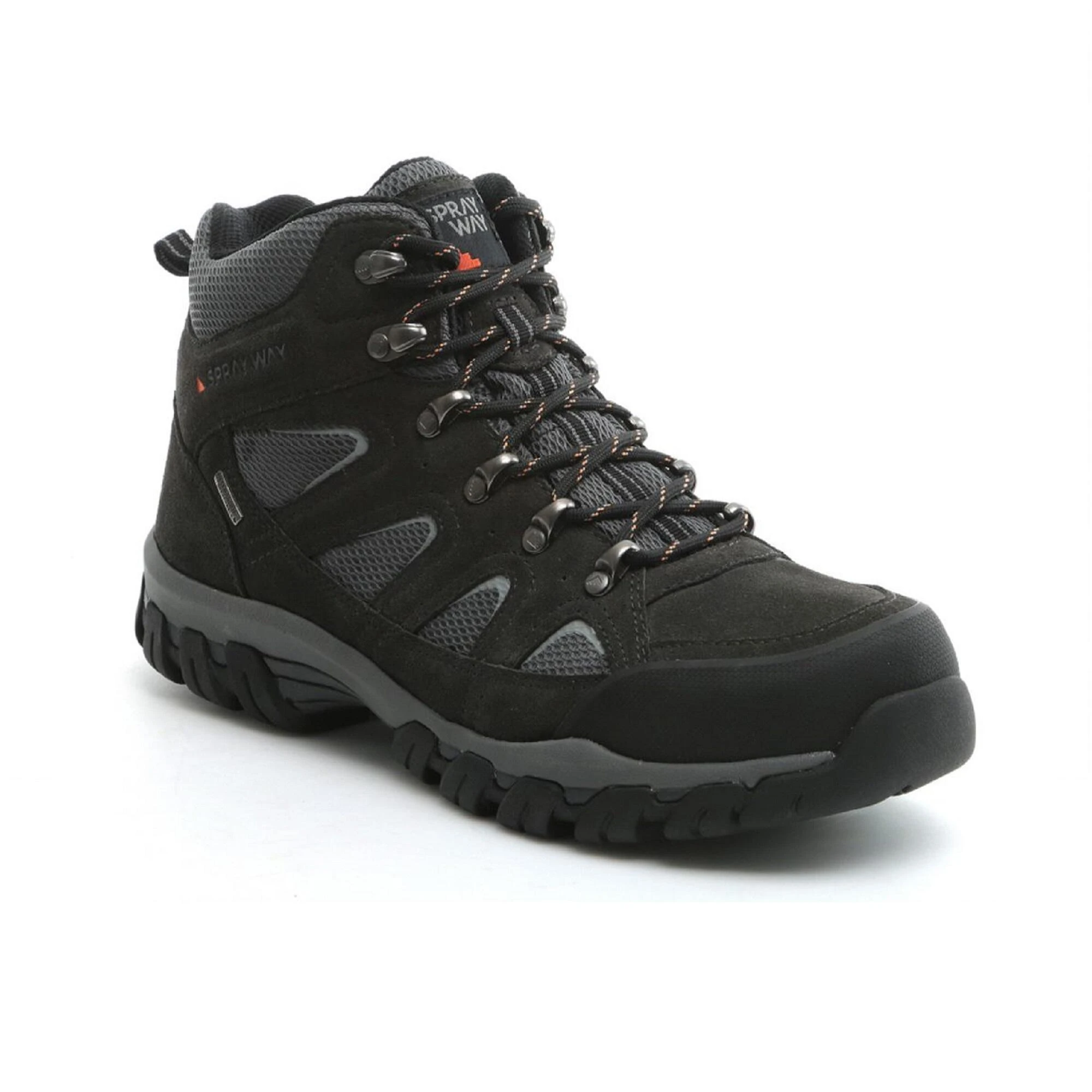Men's Waterproof Walking Boots - Sprayway Mull Mid - Black 1 Men's Waterproof Walking Boots - Sprayway Mull Mid - Black