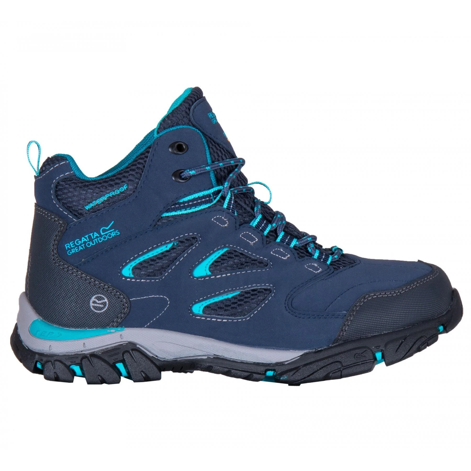 Regatta Womens/Ladies Holcombe IEP Mid Hiking Boots (Ash/Blue Opal) 7 Regatta Womens/Ladies Holcombe IEP Mid Hiking Boots (Ash/Blue Opal) - Image 7