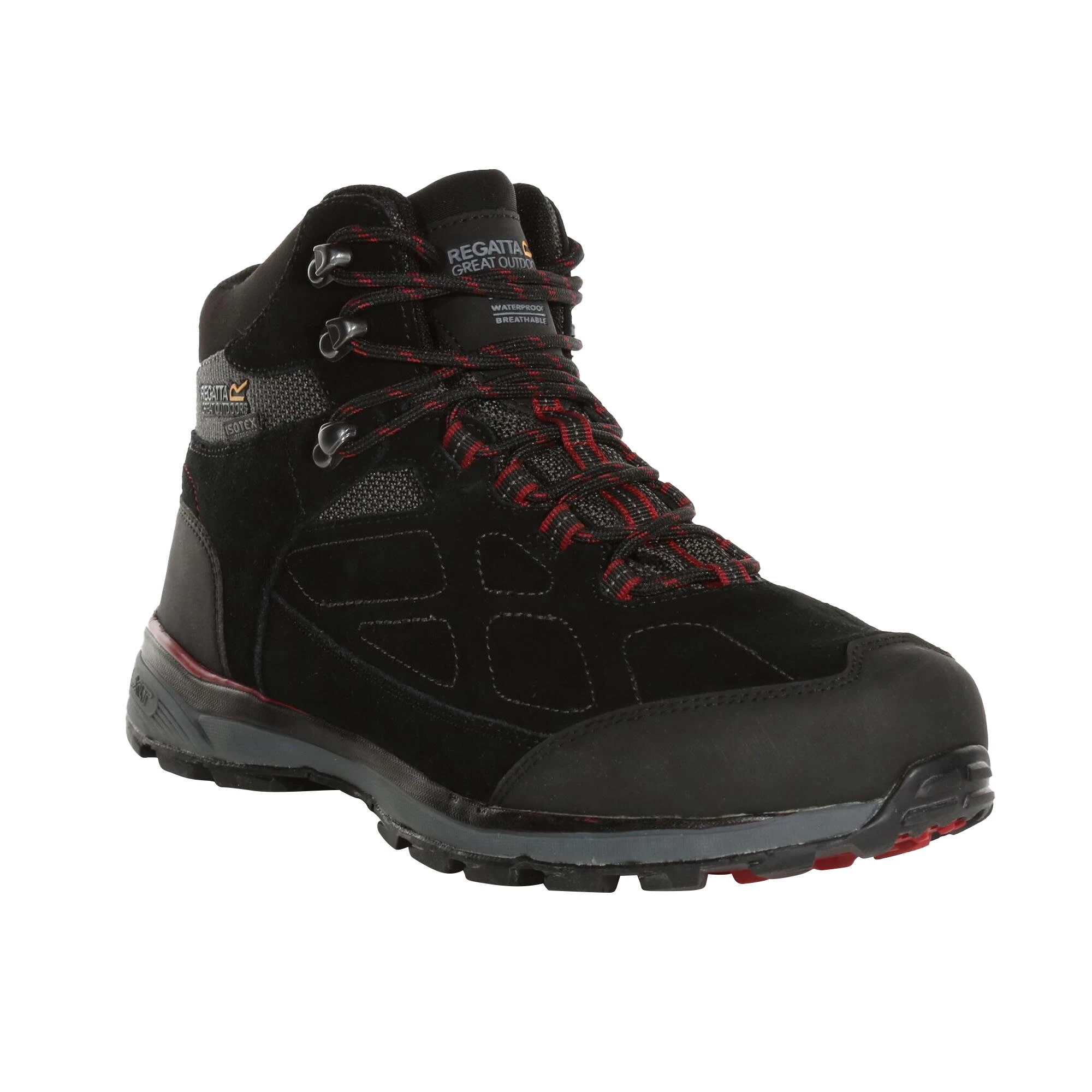 Regatta Mens Samaris Suede Hiking Boots (Briar/Lime Green) 8 Regatta Mens Samaris Suede Hiking Boots (Briar/Lime Green) - Image 8