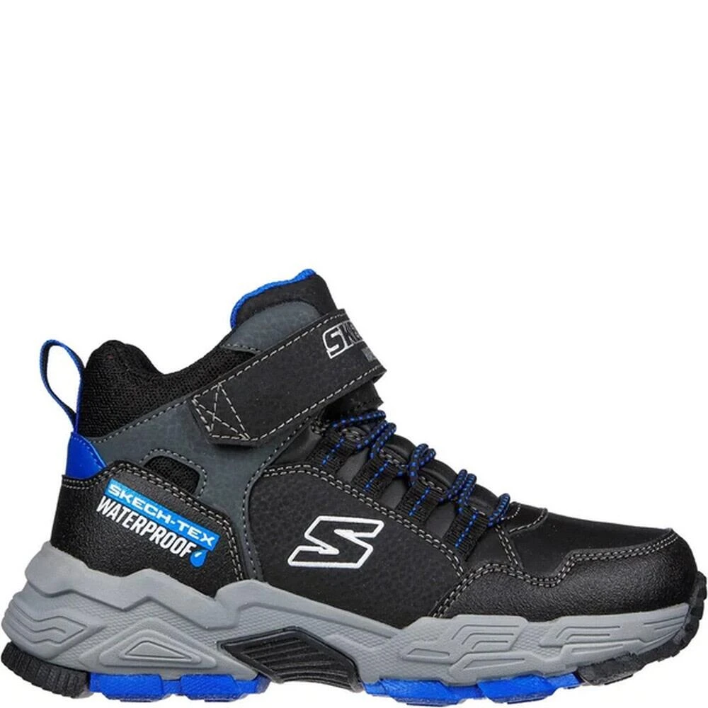 Skechers Boys Drollix Ankle Boots (Black/Royal Blue) 3 Skechers Boys Drollix Ankle Boots (Black/Royal Blue) - Image 3