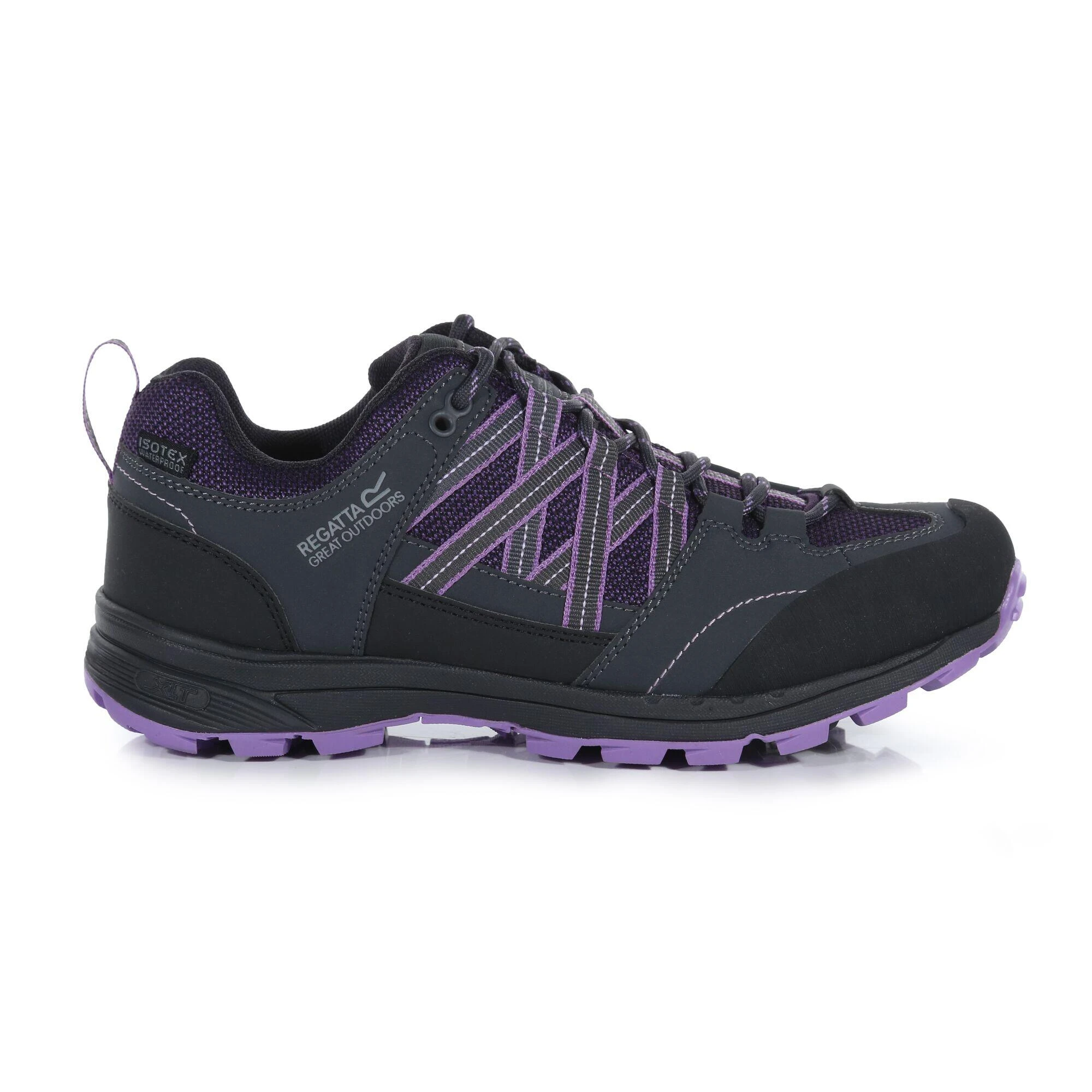 Regatta Womens/Ladies Samaris Low II Hiking Boots (Black/Purple) 12 Regatta Womens/Ladies Samaris Low II Hiking Boots (Black/Purple) - Image 12