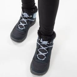 Quechua KIDS' WARM WATERPROOF HIKING BOOTS - SH100 WARM RIP-TAB - SIZE 35C -hiking boots shop k25af76772198f58c899906fcaebd19f8