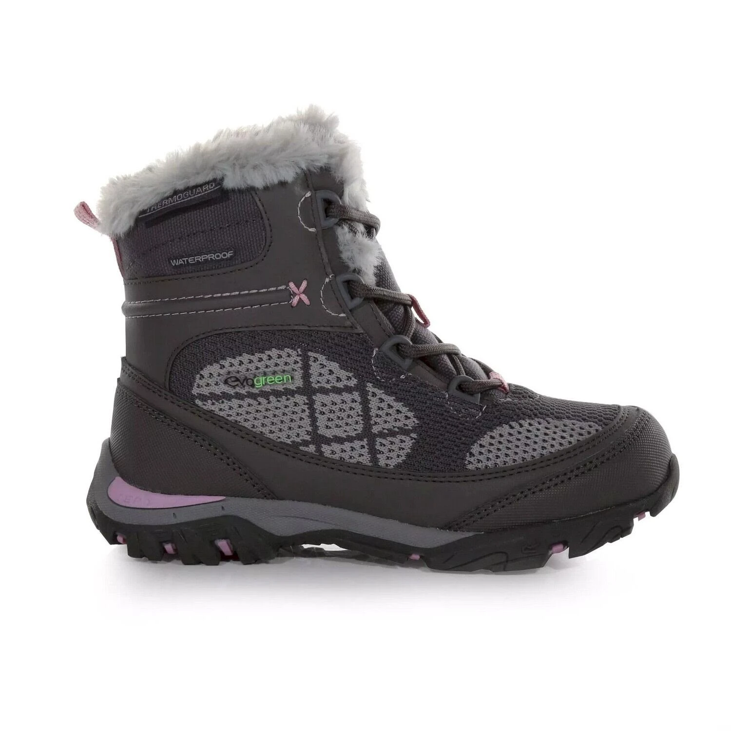 Regatta Childrens/Kids Hawthorn Evo Walking Boots (Black/Summer Green) 9 Regatta Childrens/Kids Hawthorn Evo Walking Boots (Black/Summer Green) - Image 9