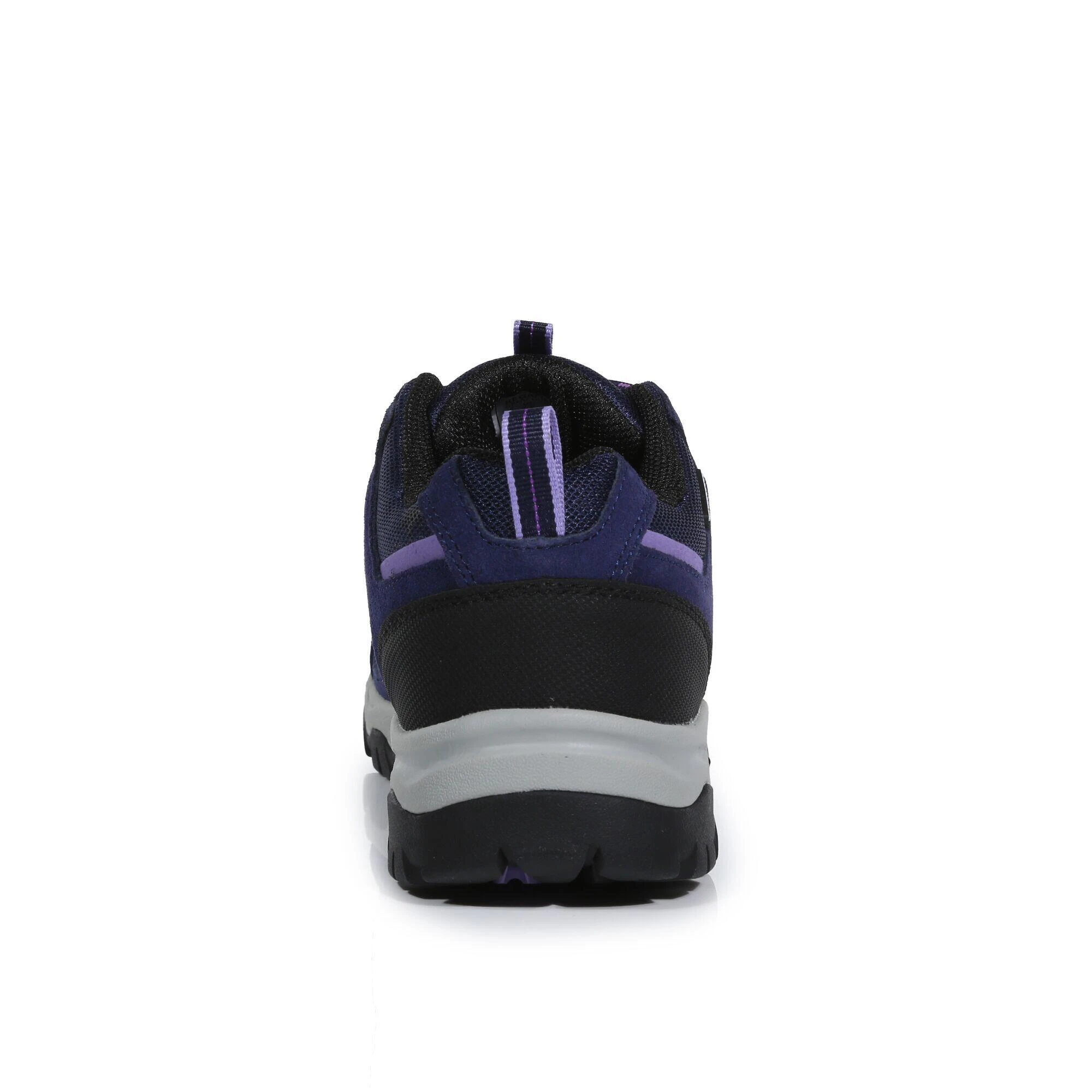 Regatta Womens/Ladies Tebay Waterproof Suede Walking Shoes (Midnight/Lilac Bloom) 2 Regatta Womens/Ladies Tebay Waterproof Suede Walking Shoes (Midnight/Lilac Bloom) - Image 2