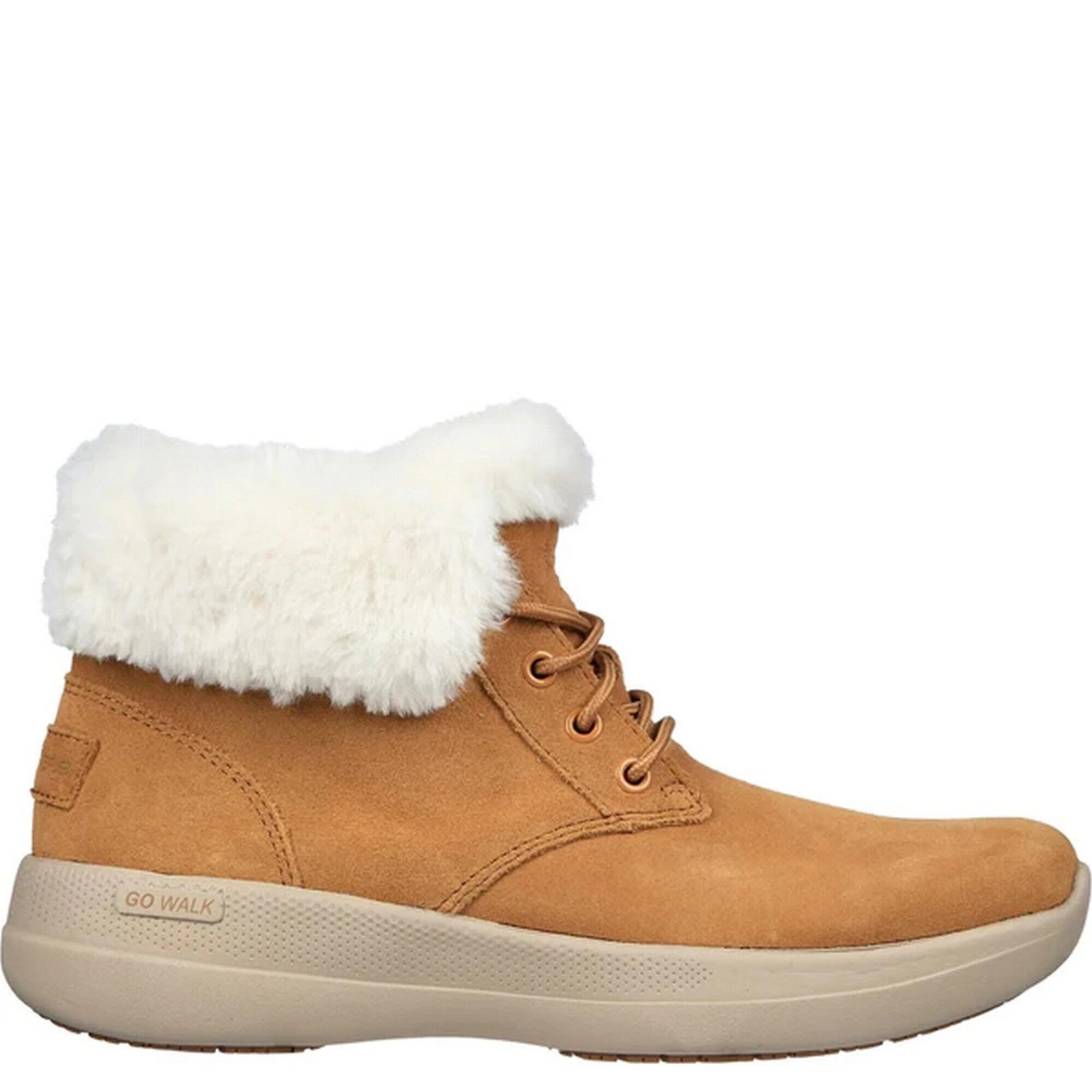 Skechers Womens/Ladies Go Walk Stability Comfy Days Suede Ankle Boots (Chestnut) 2 Skechers Womens/Ladies Go Walk Stability Comfy Days Suede Ankle Boots (Chestnut) - Image 2