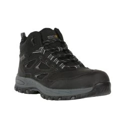 Regatta Mens Mudstone Safety Boots (Black/Granite)