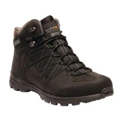 Regatta Mens Samaris Mid II Hiking Boots (Black/Granite)