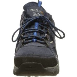Regatta Mens Tebay Waterproof Suede Walking Shoes (Navy)