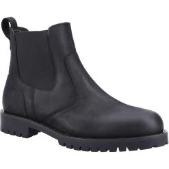 Cotswold Mens Bodicote Leather Chelsea Boots (Black)