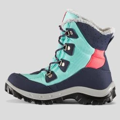 Quechua KIDS' WARM WATERPROOF HIKING BOOTS - SH500 WARM HIGH LACES - SIZE 11.5C -hiking boots shop k3dd045660a68da688b9ad949fc57df41