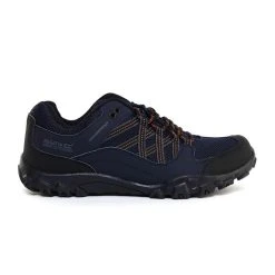 Regatta Mens Edgepoint III Low Rise Hiking Shoes (Navy/Burnt Umber)