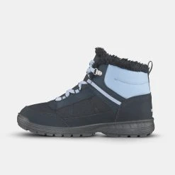 Quechua KIDS' WARM WATERPROOF HIKING BOOTS - SH100 WARM RIP-TAB - SIZE 35C -hiking boots shop k41d33a8ba882e4fd69b164b6ae3361f9