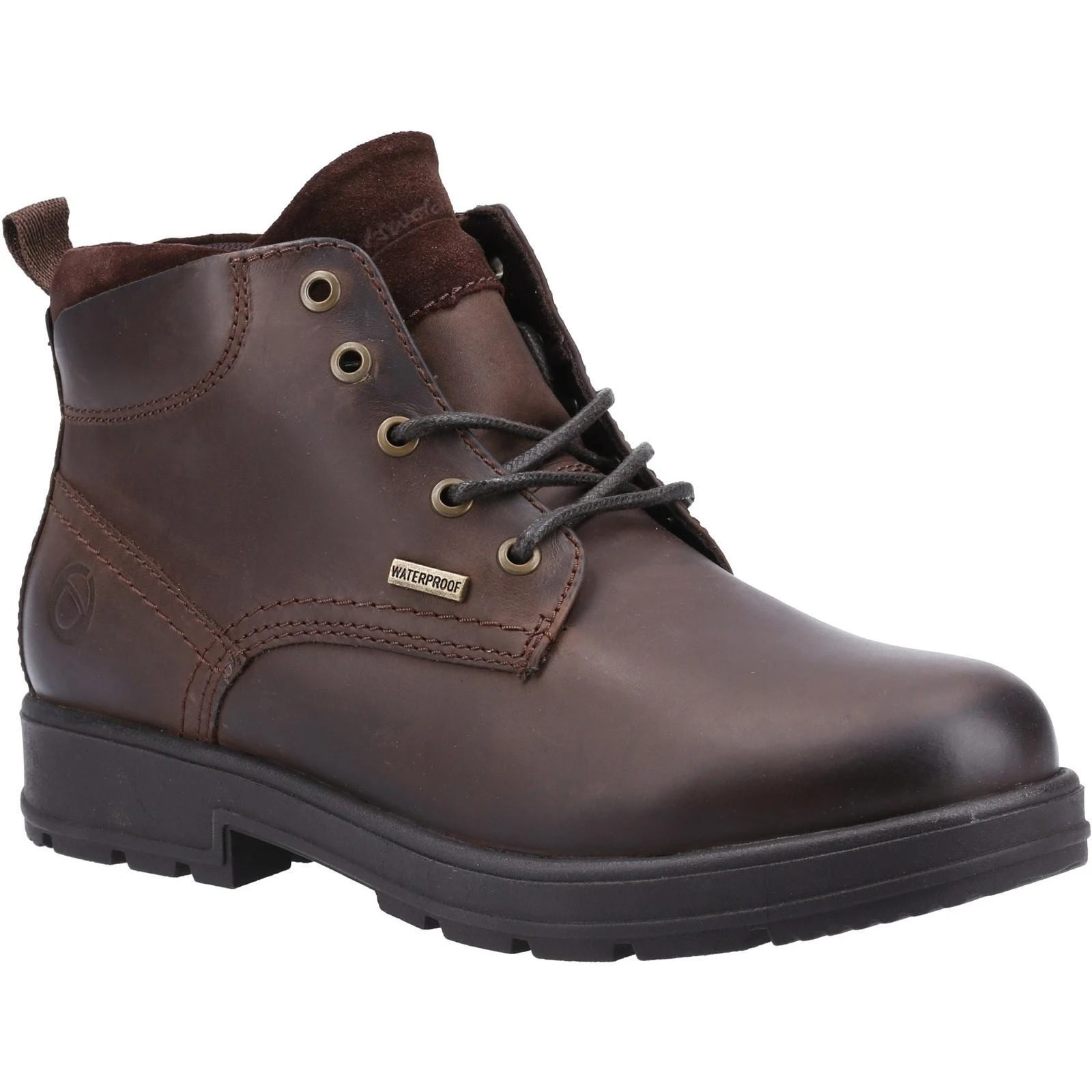 Cotswold Mens Winson Lace Leather Boots (Brown) 1 Cotswold Mens Winson Lace Leather Boots (Brown)