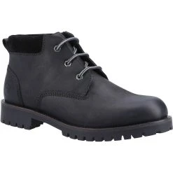 Cotswold Mens Banbury Leather Ankle Boots (Black)