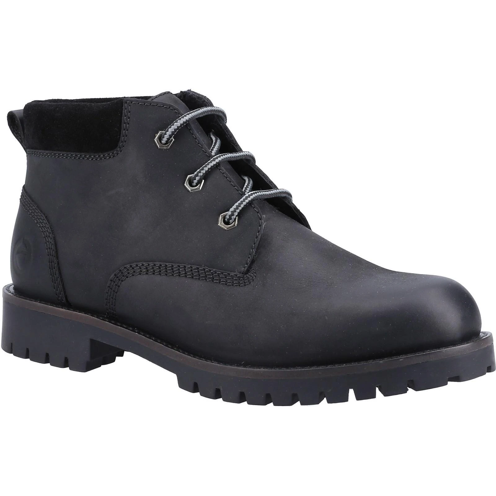 Cotswold Mens Banbury Leather Ankle Boots (Black) 1 Cotswold Mens Banbury Leather Ankle Boots (Black)