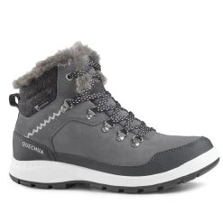 Quechua Women’s Leather Warm Waterproof Snow Boots