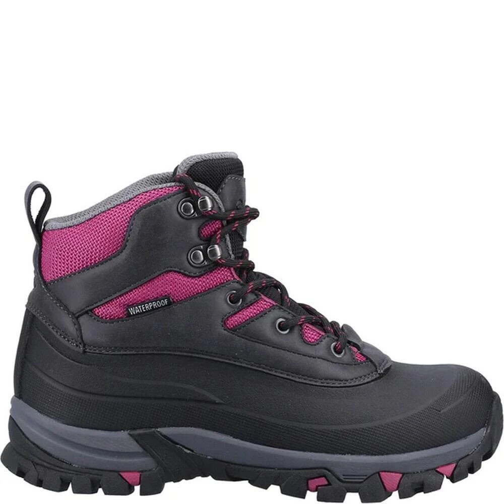 Cotswold Womens/Ladies Calmsden Hiking Boots (Grey/Berry) 2 Cotswold Womens/Ladies Calmsden Hiking Boots (Grey/Berry) - Image 2