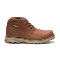 CATERPILLAR CAT ELUDE WATERPROOF BOOTS LEATHER BROWN