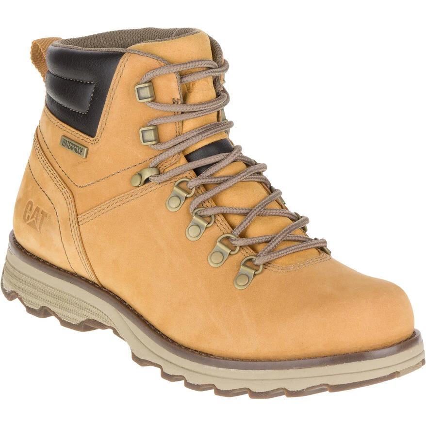 CATERPILLAR CAT SIRE WATERPROOF LEATHER BOOTS HONEY RESET 1 CATERPILLAR CAT SIRE WATERPROOF LEATHER BOOTS HONEY RESET
