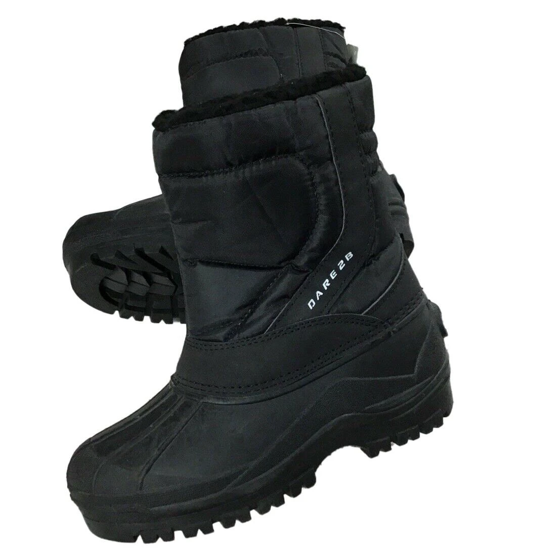 Dare 2b Childrens/Kids Zeppa Junior Waterproof Snow Boots (Black) 2 Dare 2b Childrens/Kids Zeppa Junior Waterproof Snow Boots (Black) - Image 2
