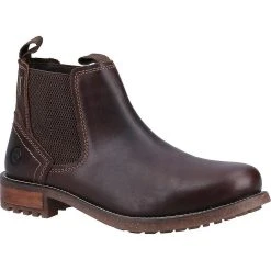 Cotswold Mens Hartpury Nubuck Chelsea Boots (Brown)