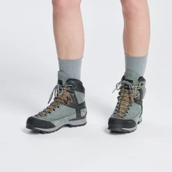 Forclaz WOMEN'S WATERPROOF LEATHER HIGH TREKKING BOOTS VIBRAM -hiking boots shop k7926f8c8fd13ac27fab8ed173a78a8aa