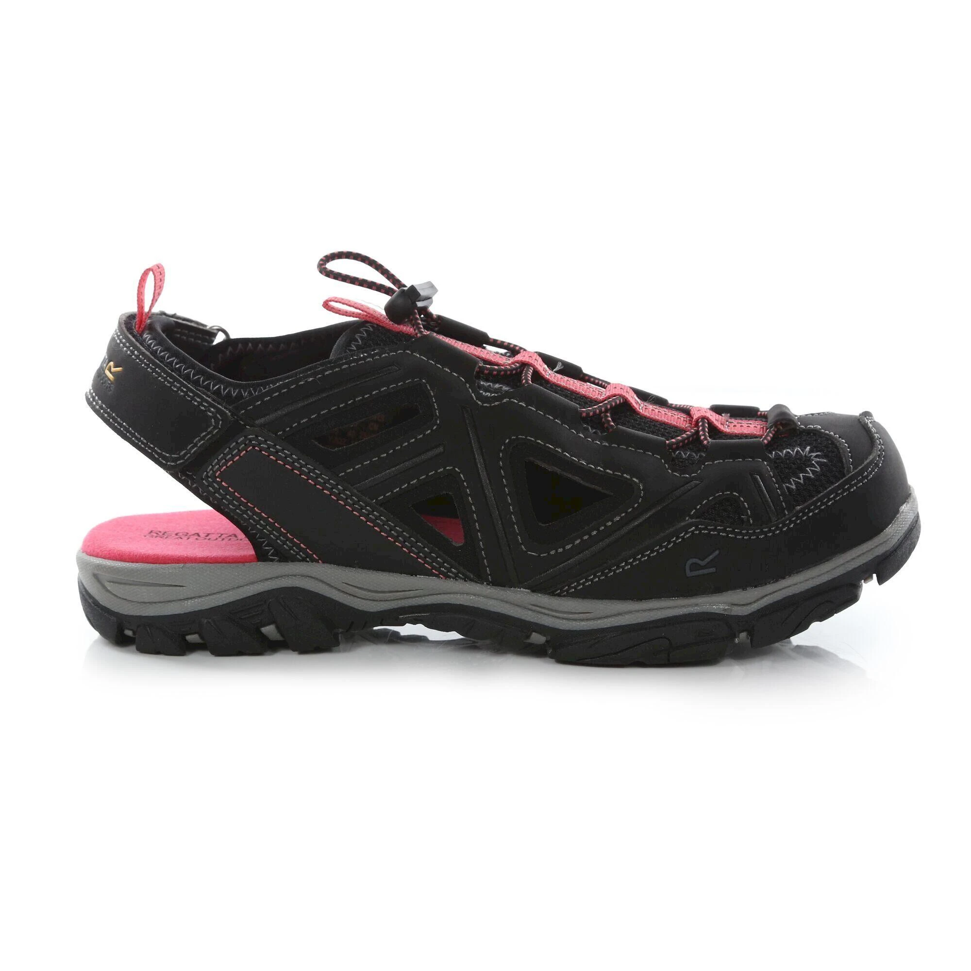 Regatta Womens/Ladies Westshore II Sandals (Black/Rethink Pink) 3 Regatta Womens/Ladies Westshore II Sandals (Black/Rethink Pink) - Image 3