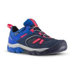 Quechua Kids' Waterproof Hiking Shoes Crossrock With Laces 2½-5