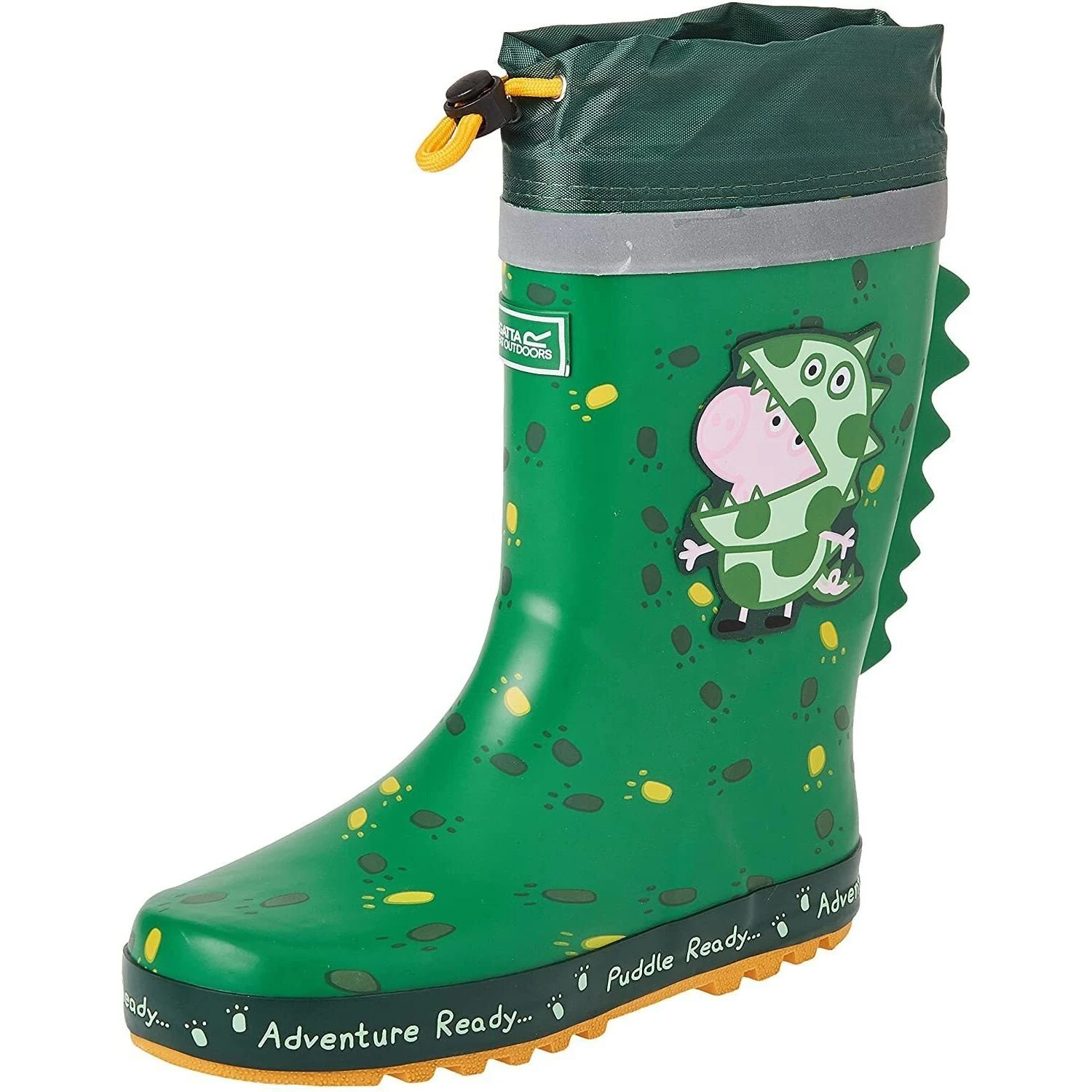 Regatta Childrens/Kids Puddle Peppa Pig Wellington Boots (Green) 1 Regatta Childrens/Kids Puddle Peppa Pig Wellington Boots (Green)