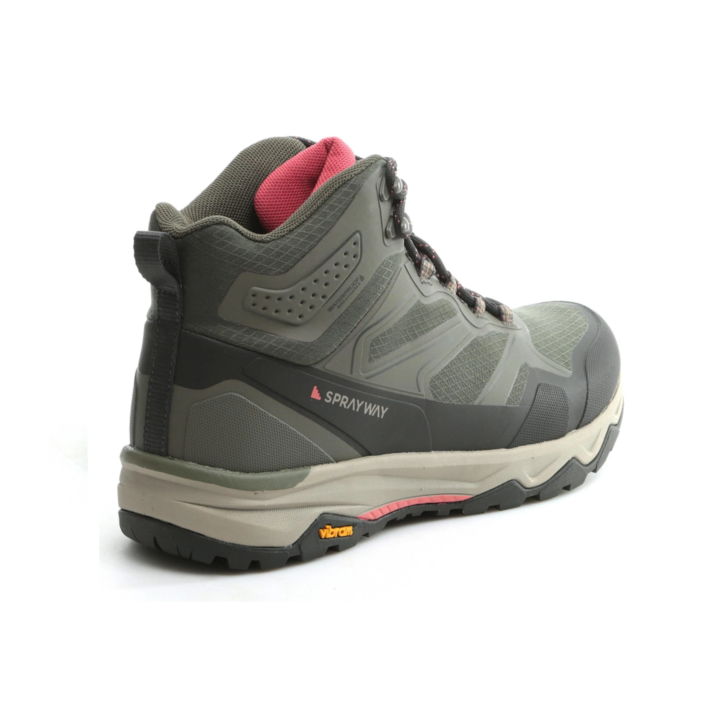 Women's Waterproof Walking Boots - Sprayway Tarn Mid - Khaki 2 Women's Waterproof Walking Boots - Sprayway Tarn Mid - Khaki - Image 2
