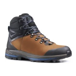 Forclaz MEN'S WATERPROOF LEATHER HIGH TREKKING BOOTS