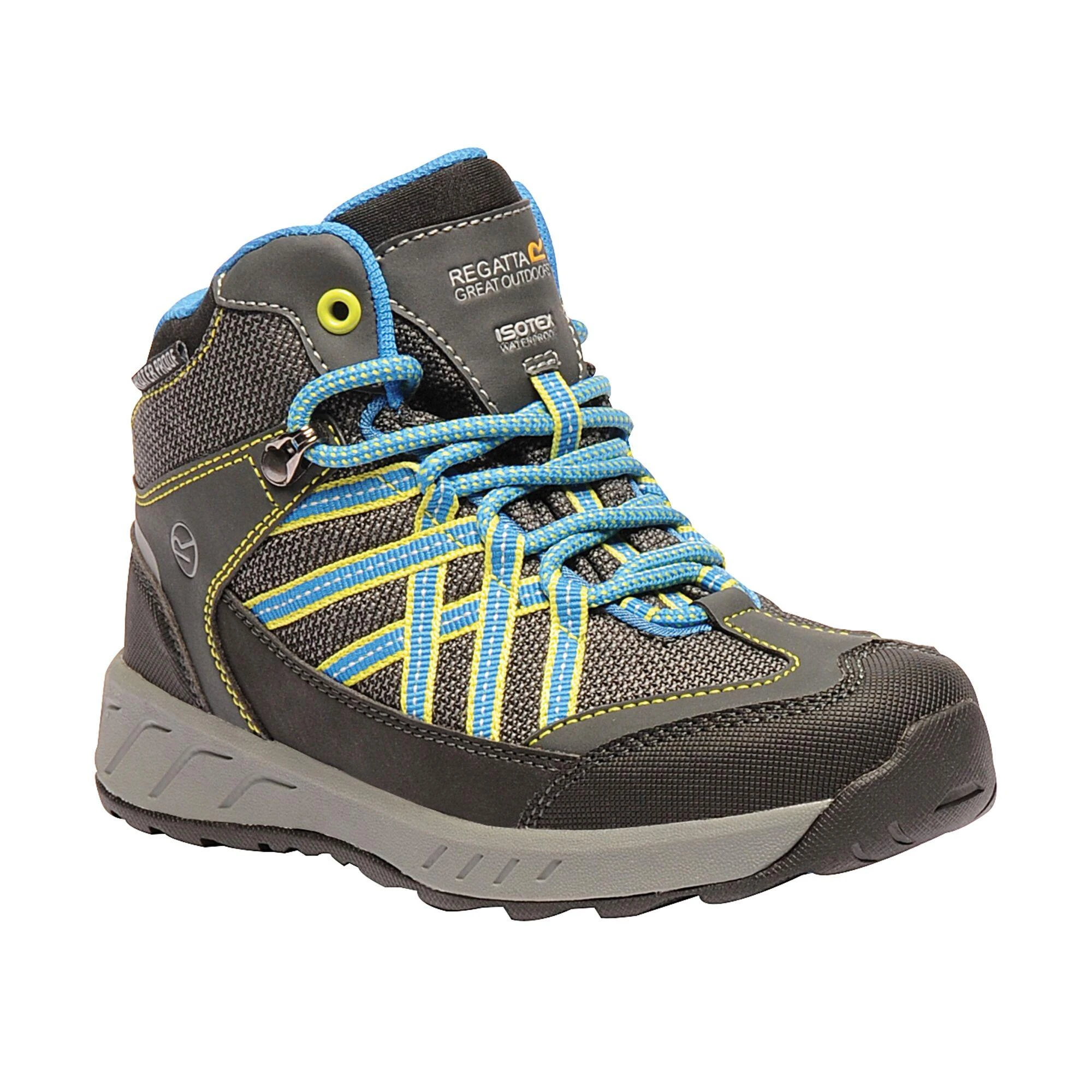 Regatta Regata Great Outdoors Childrens/Kids Samaris Hiking Boot (Granite/Duchess) 4 Regatta Regata Great Outdoors Childrens/Kids Samaris Hiking Boot (Granite/Duchess) - Image 4