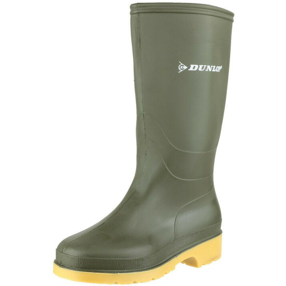 Dunlop Kids Unisex 16247 DULLS Rain Welly / Wellington Boots (Green) 2 Dunlop Kids Unisex 16247 DULLS Rain Welly / Wellington Boots (Green) - Image 2