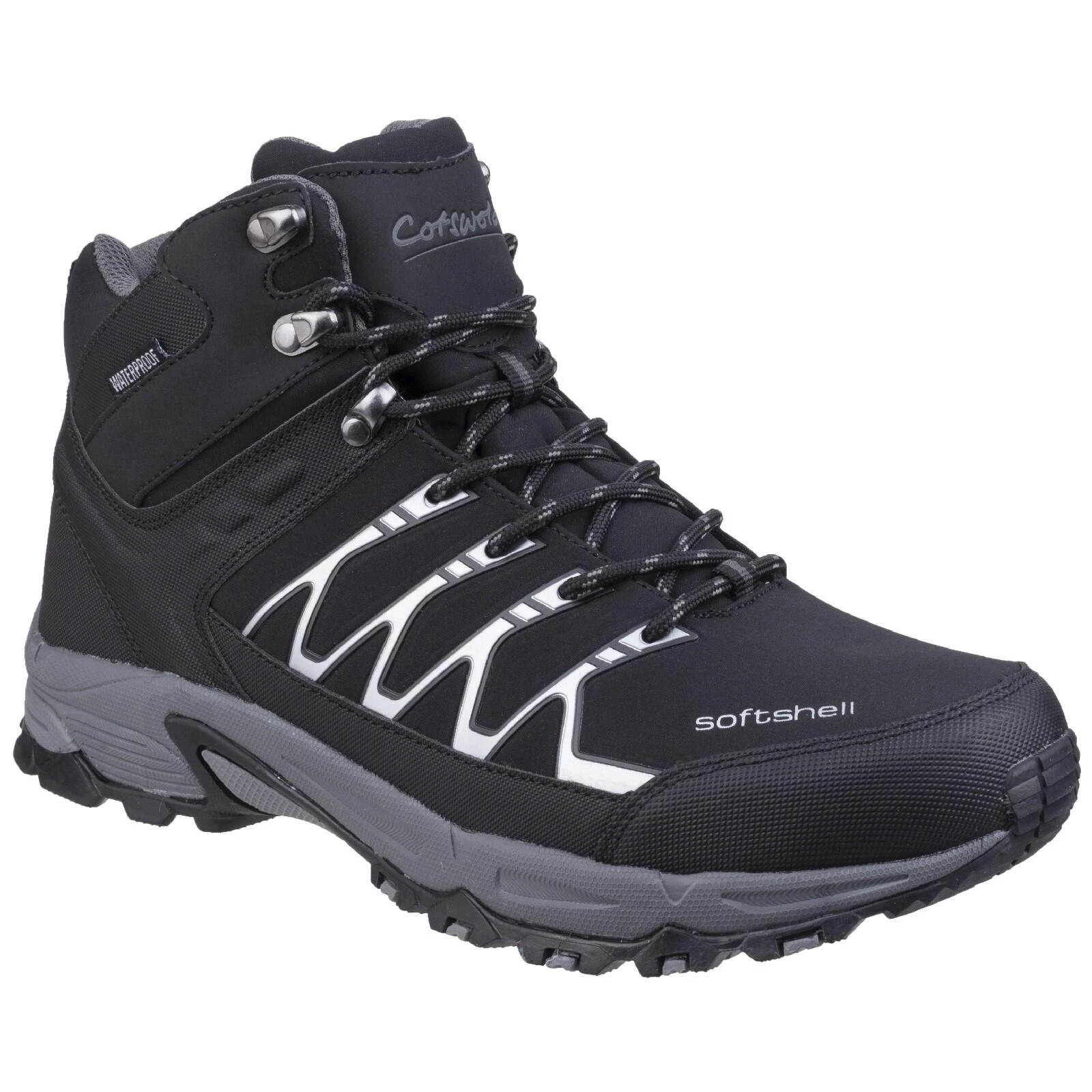 Cotswold Abbeydale Mid Mens Hiking Boots BLACK 2 Cotswold Abbeydale Mid Mens Hiking Boots BLACK - Image 2