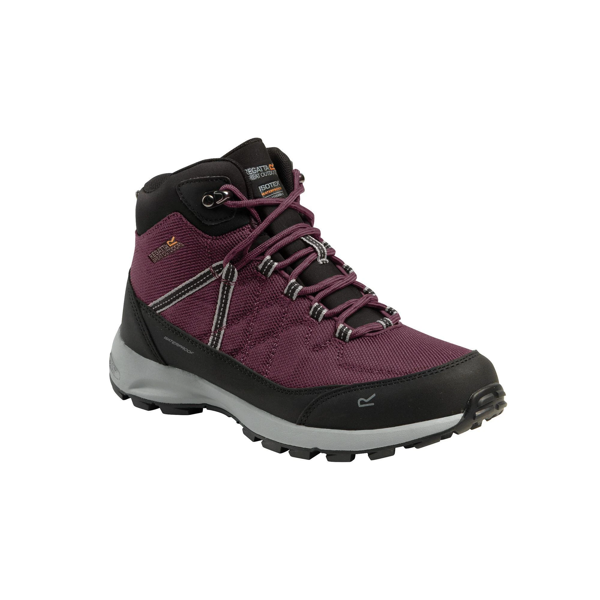 Regatta Womens/Ladies Samaris Lite Walking Boots (Cherry Pink/Briar Grey) 6 Regatta Womens/Ladies Samaris Lite Walking Boots (Cherry Pink/Briar Grey) - Image 6