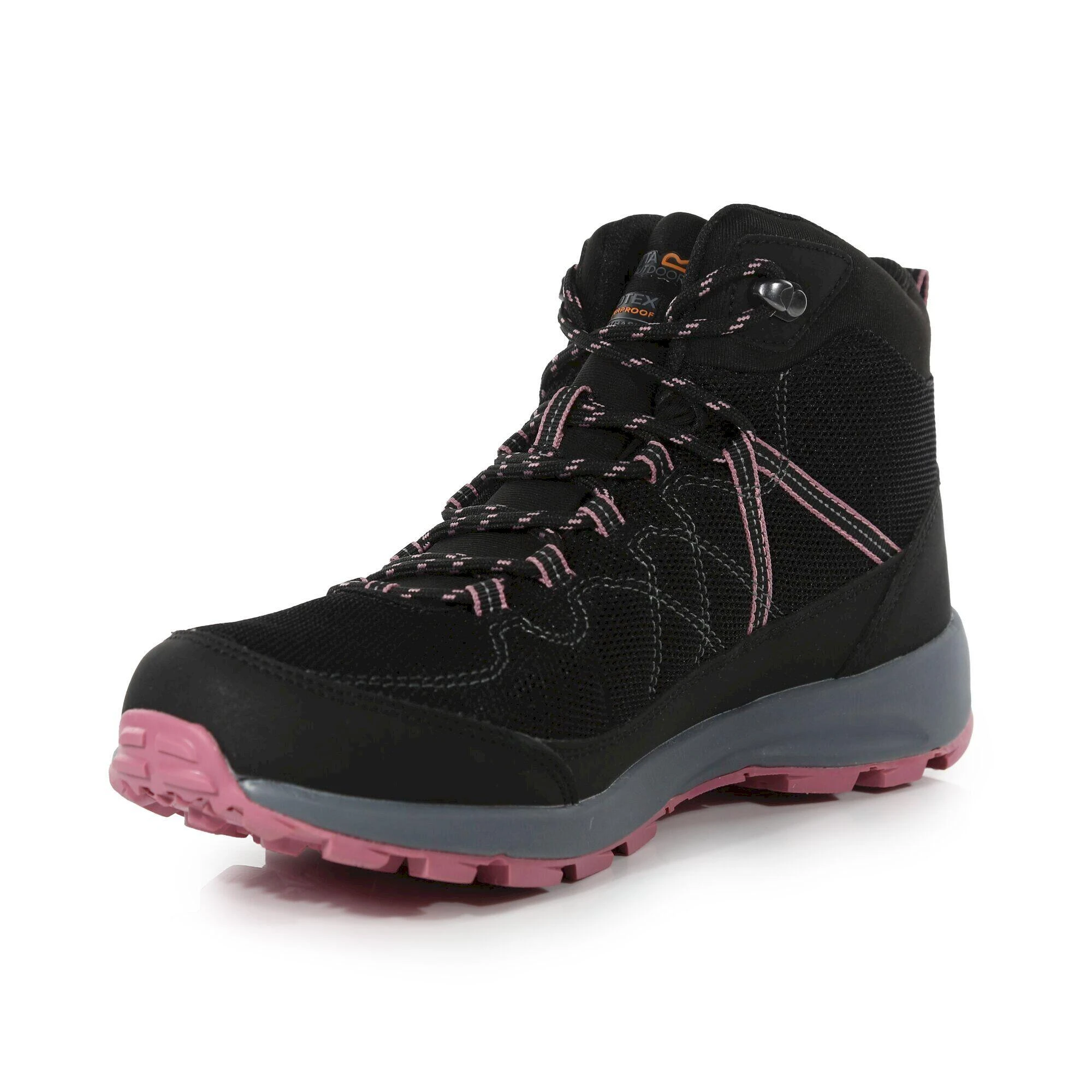 Regatta Womens/Ladies Samaris Lite Walking Boots (Cherry Pink/Briar Grey) 12 Regatta Womens/Ladies Samaris Lite Walking Boots (Cherry Pink/Briar Grey) - Image 12