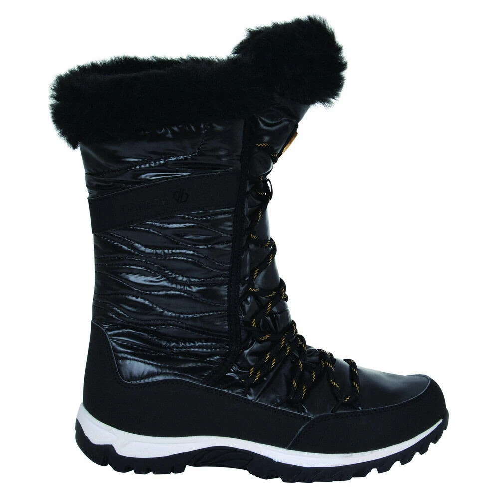 Dare 2b Womens Kardrona II Faux Fur Trim Snow Boots (Black) 1 Dare 2b Womens Kardrona II Faux Fur Trim Snow Boots (Black)