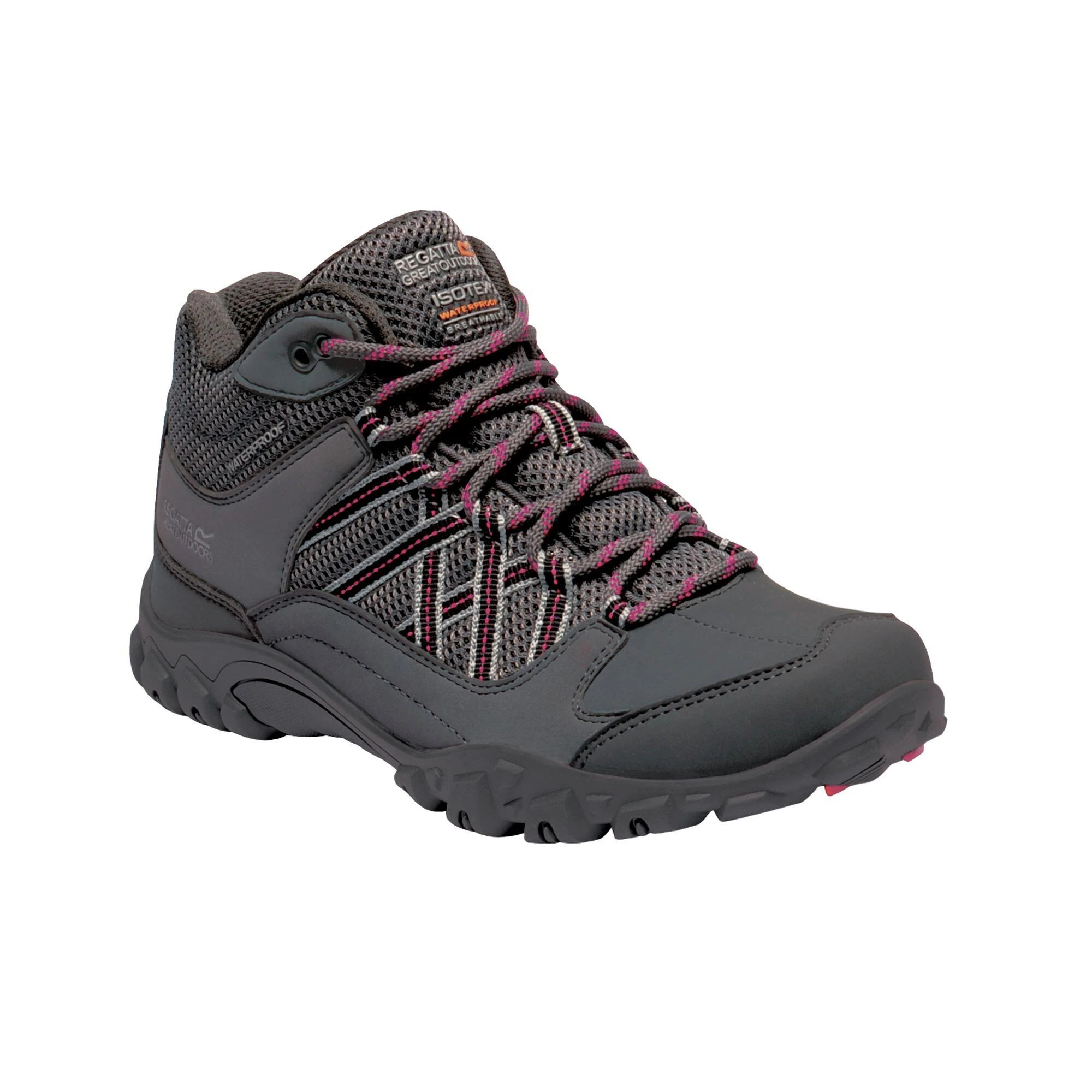 Regatta Womens/Ladies Edgepoint Waterproof Walking Boots (Black/Prune) 4 Regatta Womens/Ladies Edgepoint Waterproof Walking Boots (Black/Prune) - Image 4