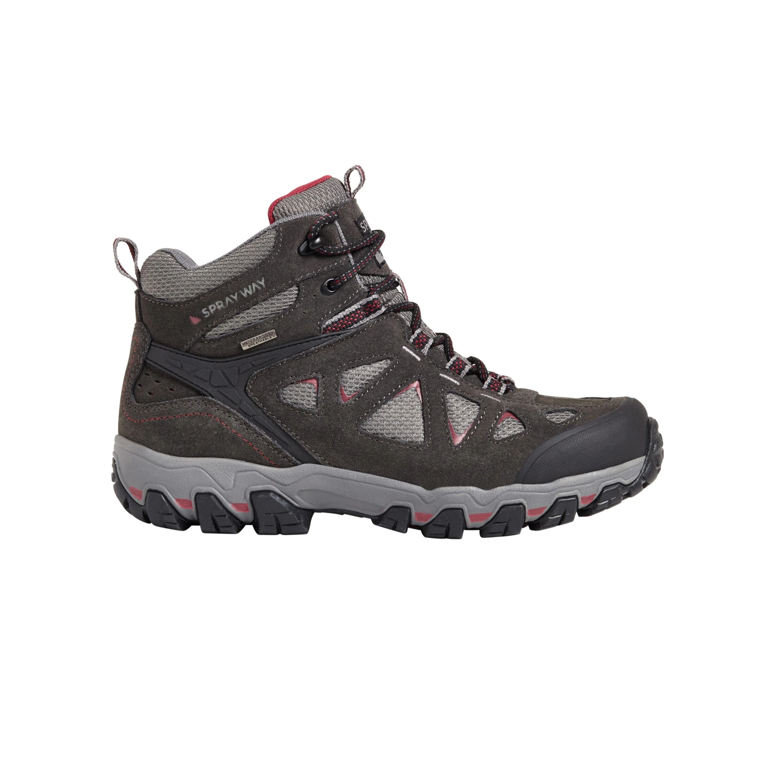 Women's Waterproof Walking Boots - Sprayway Iona Mid - Black 2 Women's Waterproof Walking Boots - Sprayway Iona Mid - Black - Image 2