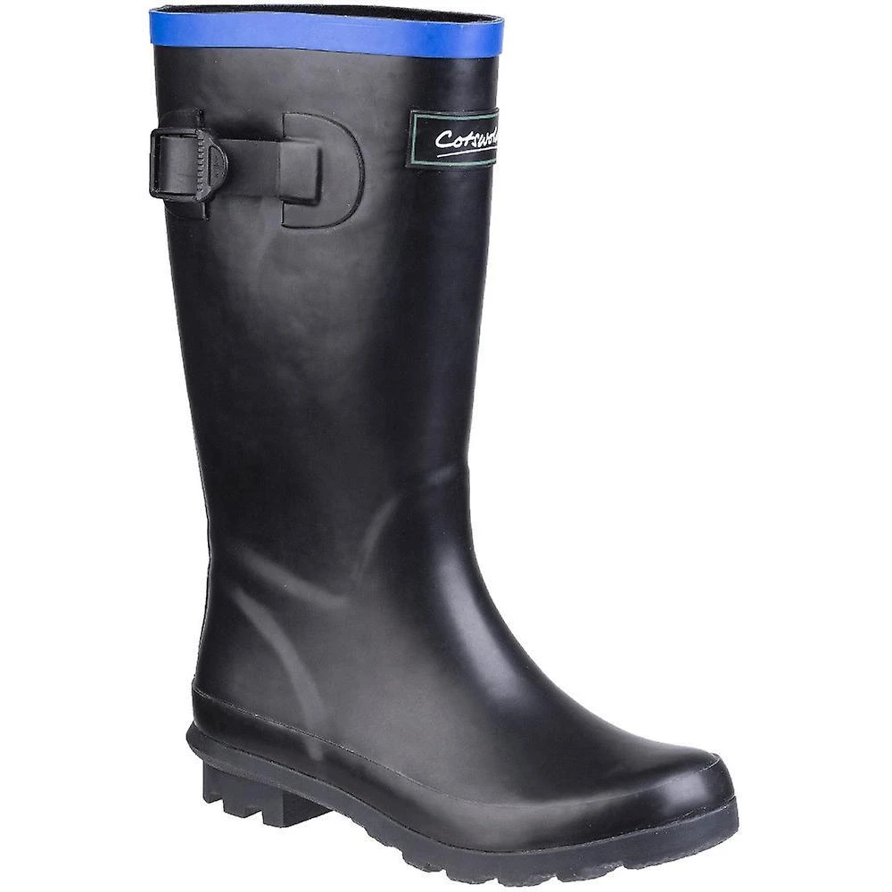 Cotswold Fairweather Junior Wellington Boot (Black/Blue) 1 Cotswold Fairweather Junior Wellington Boot (Black/Blue)