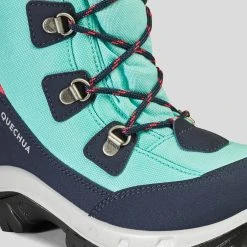 Quechua KIDS' WARM WATERPROOF HIKING BOOTS - SH500 WARM HIGH LACES - SIZE 11.5C -hiking boots shop kd1fbdbb29623a8b6a25101d6248e3f09