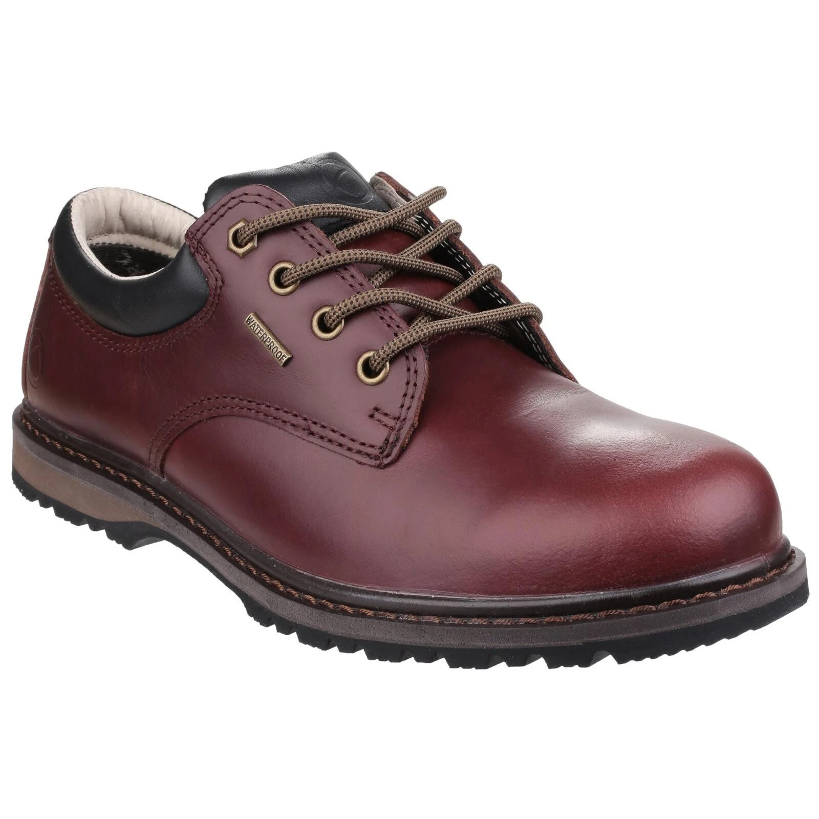 Cotswold Mens Stonesfield Lace Up Waterproof Hiking Shoes (Chestnut Brown) 1 Cotswold Mens Stonesfield Lace Up Waterproof Hiking Shoes (Chestnut Brown)