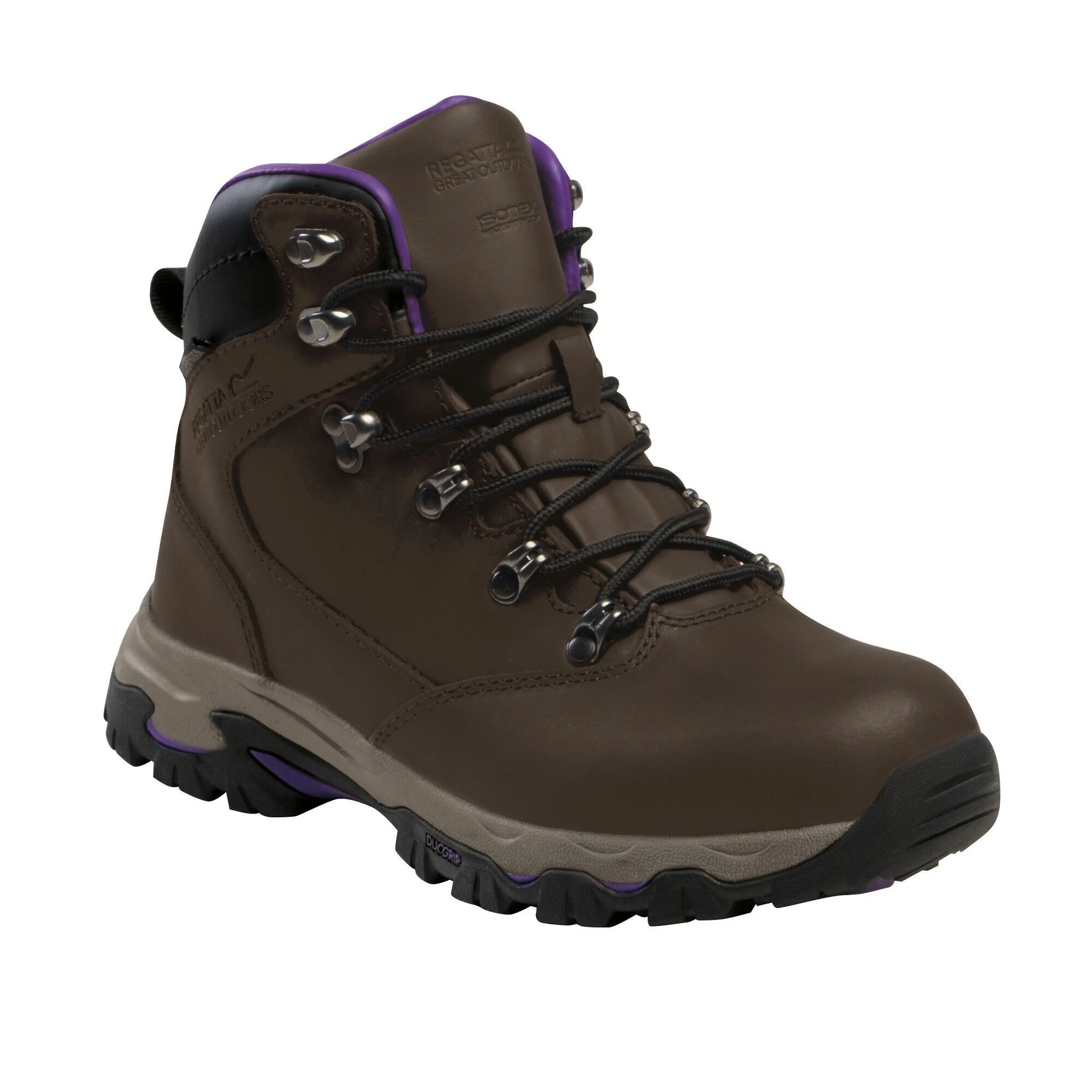 Regatta Womens/Ladies Tebay Waterproof Leather Walking Boots (Alpine Purple) 1 Regatta Womens/Ladies Tebay Waterproof Leather Walking Boots (Alpine Purple)