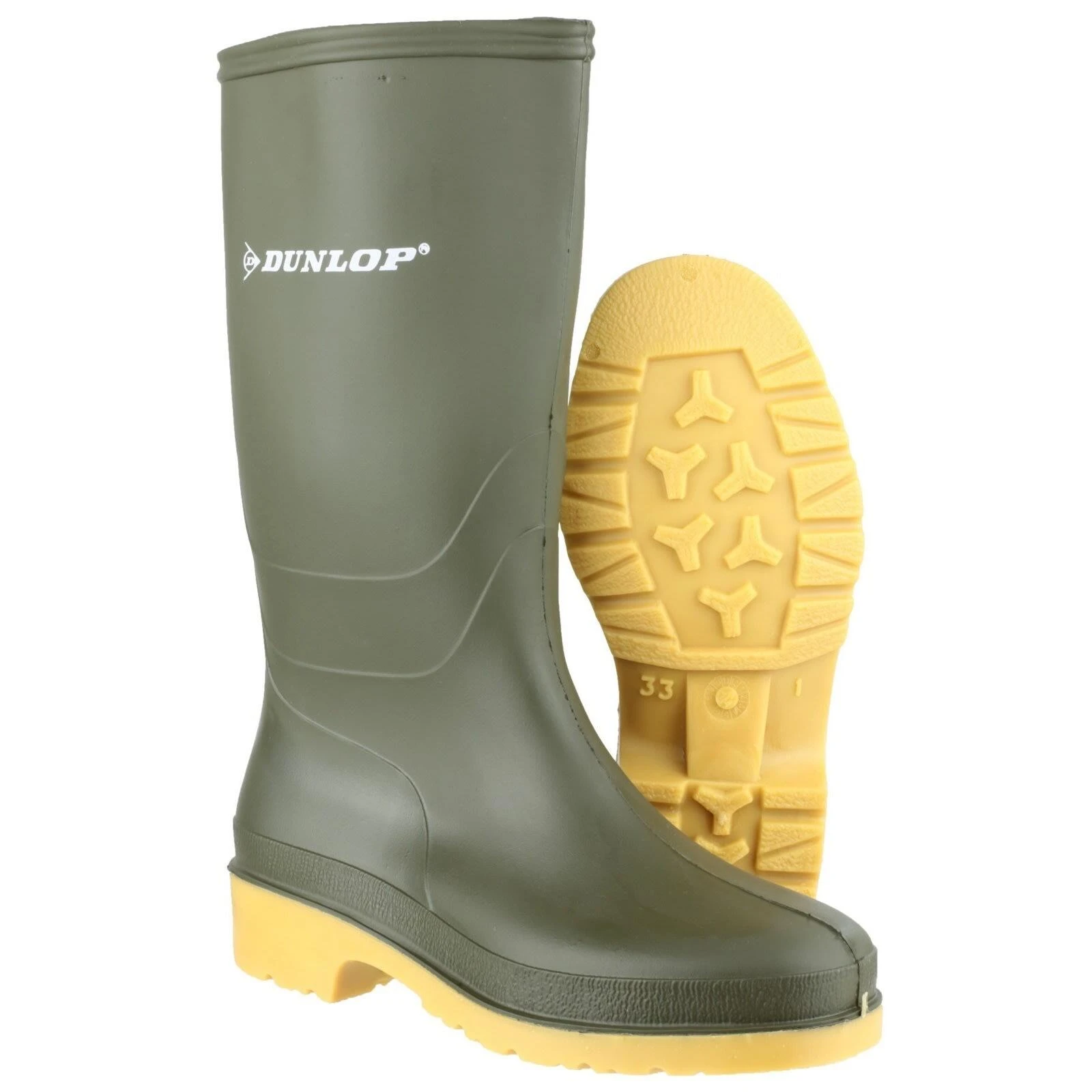 Dunlop Kids Unisex 16247 DULLS Rain Welly / Wellington Boots (Green) 4 Dunlop Kids Unisex 16247 DULLS Rain Welly / Wellington Boots (Green) - Image 4