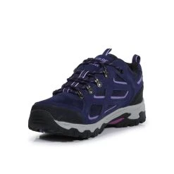 Regatta Womens/Ladies Tebay Waterproof Suede Walking Shoes (Midnight/Lilac Bloom) 11 Regatta Womens/Ladies Tebay Waterproof Suede Walking Shoes (Midnight/Lilac Bloom) -hiking boots shop kf9896011ee941da18adf4a71f5931d82