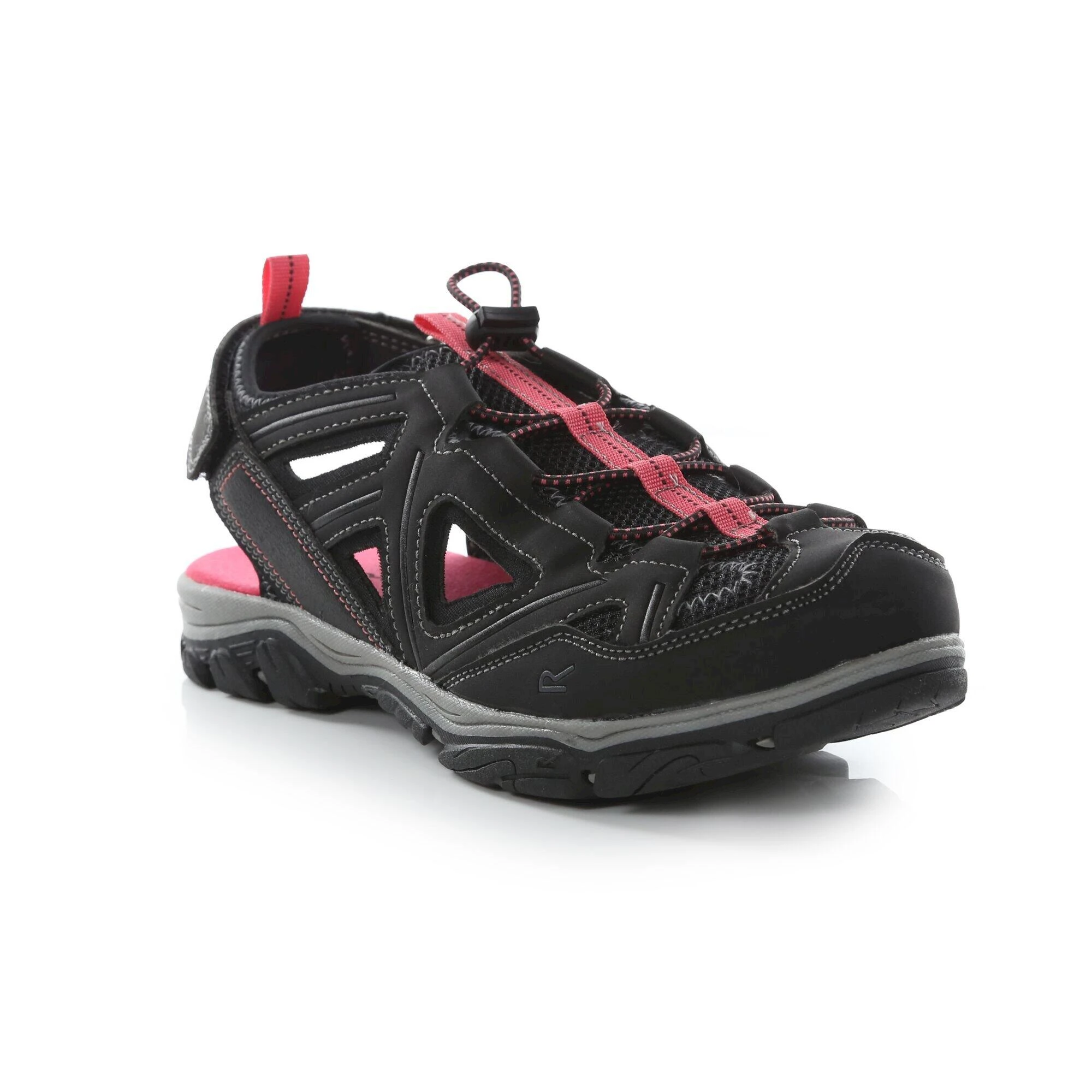 Regatta Womens/Ladies Westshore II Sandals (Black/Rethink Pink) 1 Regatta Womens/Ladies Westshore II Sandals (Black/Rethink Pink)