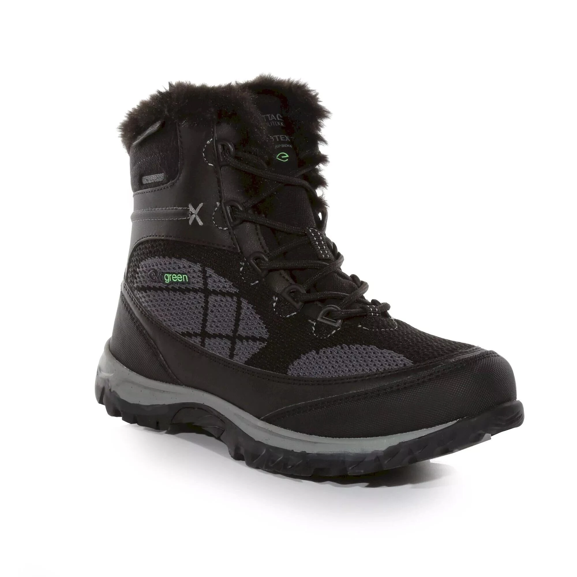 Regatta Womens/Ladies Hawthorn Evo Walking Boots (Black/Granite) 4 Regatta Womens/Ladies Hawthorn Evo Walking Boots (Black/Granite) - Image 4
