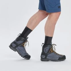 Forclaz MEN'S WATERPROOF LEATHER HIGH HIKING BOOTS VIBRAM -hiking boots shop kfd1587faeb9bfff52660df2e5b38fe20